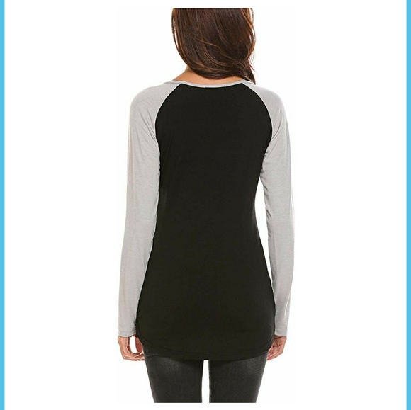 Women long sleeve reindeer Christman Tshirt size M - Picture 4 of 4